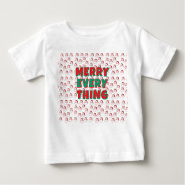 Camiseta Para Bebê White cool T-shirt with santa