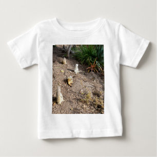 Camiseta Para Bebê White_Meerkat_Family,_ Baby T-Shirt