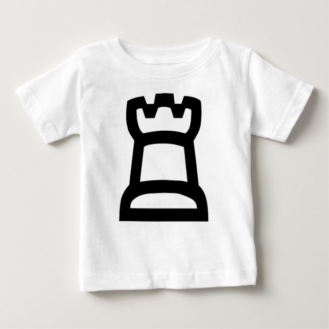 Camiseta Para Bebê White Rook (Frente)