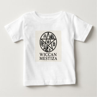 Camiseta Para Bebê Wiccan Mestiza + Mexica Heart