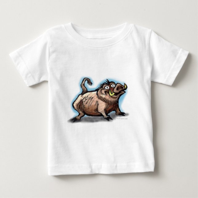 Camiseta Para Bebê Wild Hog (Frente)