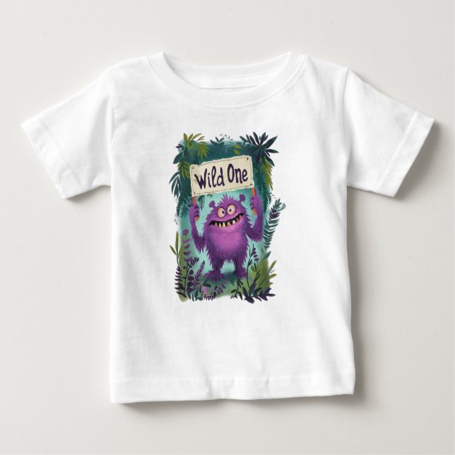 Camiseta Para Bebê Wild One (Frente)