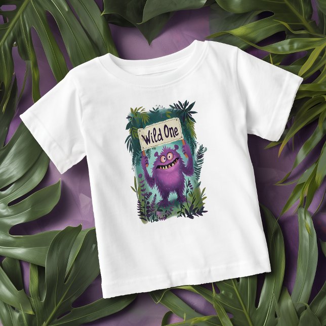 Camiseta Para Bebê Wild One (Criador carregado)