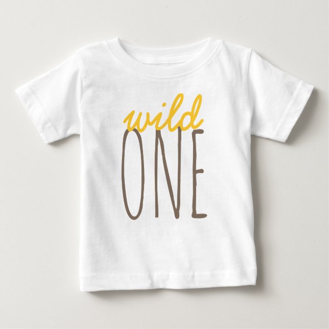CAMISETA PARA BEBÊ WILD ONE BABY T-SHIRT (Frente)
