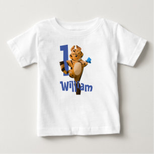 Camiseta Para Bebê Wild One Baby Tiger primeiro aniversario Buffalo X
