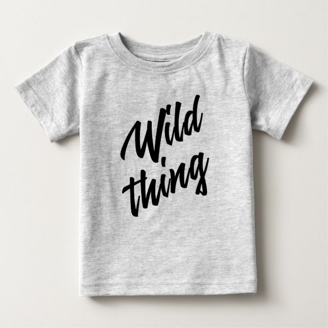 Camiseta Para Bebê WILD THING para crianças (Frente)