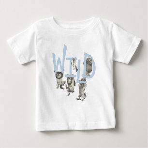 Camiseta Para Bebê WILD   Wild Things e Max - Azul
