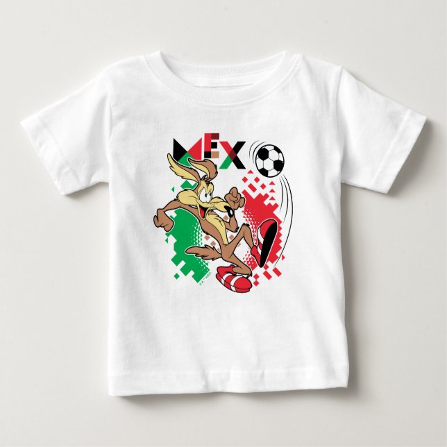 Camiseta Para Bebê WILE E. COYOTE™ Team Mexico Soccer Graphic (Frente)