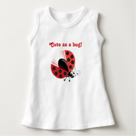 Camiseta Para Bebê Wing-Nutz™_Ladybug_Sweet & Cute como um inseto!