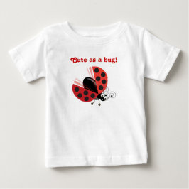 Camiseta Para Bebê Wing-Nutz™_Ladybug_Sweet & Cute como um inseto!