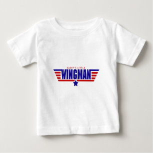 Camiseta Para Bebê Wingman pequeno de Daddys