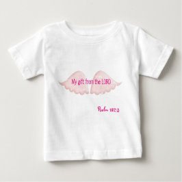 Camiseta Para Bebê Wings White Tutu Bodyfato