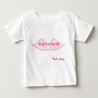Camiseta Para Bebê Wings White Tutu Bodyfato