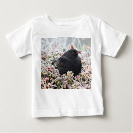 Camiseta Para Bebê Winter Blackbird