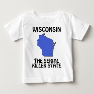 Camiseta Para Bebê Wisconsin - O Estado do Assino em Série