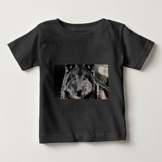 Camiseta Para Bebê Wolf Eyes (Frente)