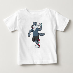 Camiseta Para Bebê Wolf Handball