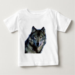 Camiseta Para Bebê Wolf Portrait