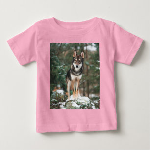 Camiseta Para Bebê Wolfdog