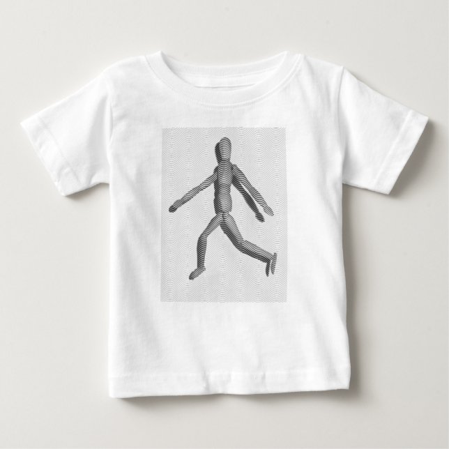 Camiseta Para Bebê Wooden Human Mannequin (Frente)