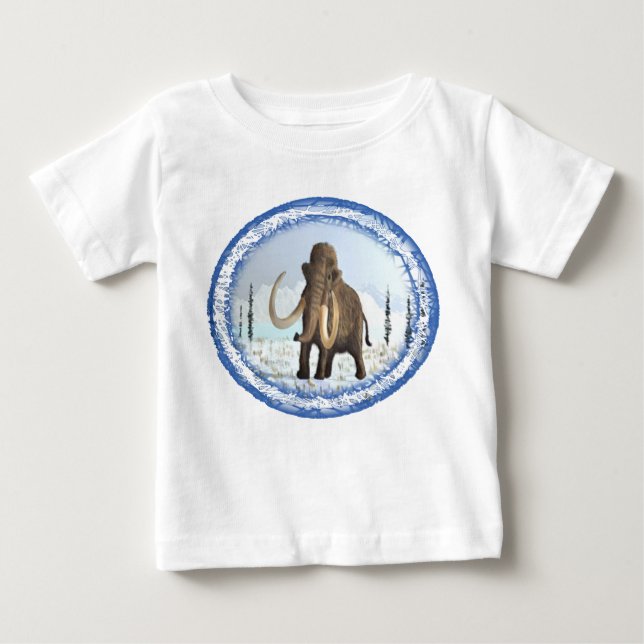 Camiseta Para Bebê Wooly Mammoth (Frente)