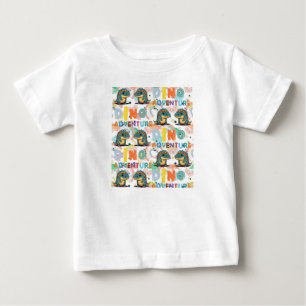 Camiseta Para Bebê Xenotarsourus dinossaur Adventure