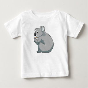 Camiseta Para Bebê Xícara de café Koala