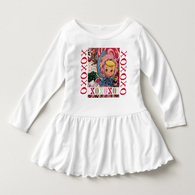 Camiseta Para Bebê XOX Susie Skier Dress (Frente)