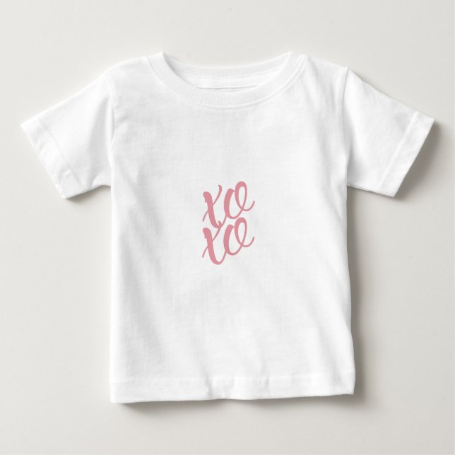 Camiseta Para Bebê xoxo (Frente)