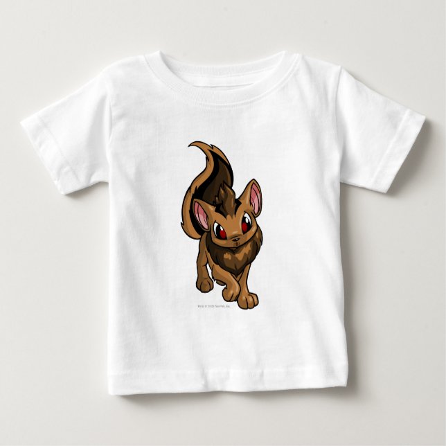 Camiseta Para Bebê Xweetok Brown (Frente)