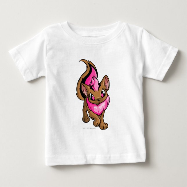 Camiseta Para Bebê Xweetok Rosa (Frente)