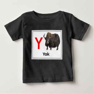 Camiseta Para Bebê Y é para Yak