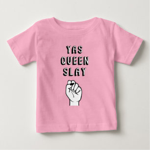 Camiseta Para Bebê Yas Queen Slay