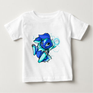 Camiseta Para Bebê Yellow Cybunny with Stars