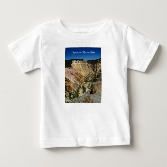 Camiseta Para Bebê Yellowstone Grand Canyon (Frente)