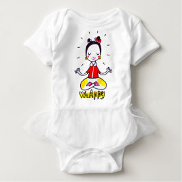 Camiseta Para Bebê yoga feriado feliz SUIT