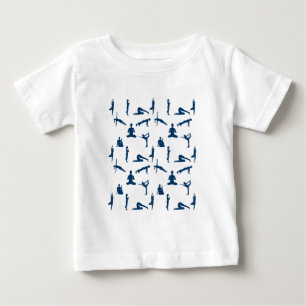 Camiseta Para Bebê Yoga Poses