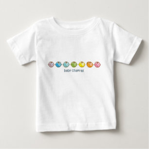 Camiseta Para Bebê Yoga Speak Baby : Todas As Bebidas Chakras