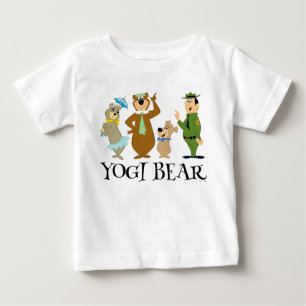 Camiseta Para Bebê Yogi Bear e Friends Classic Pose