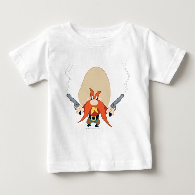 Camiseta Para Bebê Yosemite Sam Back Off (Frente)