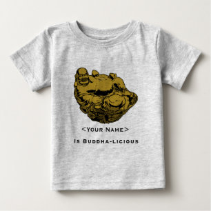 Camiseta Para Bebê <Your Name>É Lcioso em Buda