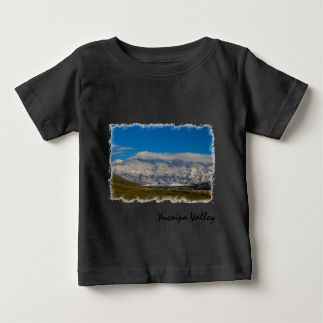 Camiseta Para Bebê Yucaipa Valley Snow (Frente)