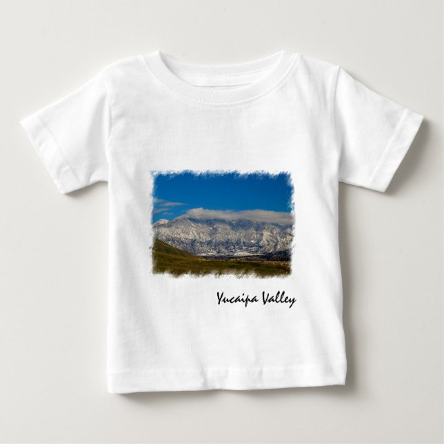 Camiseta Para Bebê Yucaipa Valley Snow (Frente)