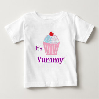 Camiseta Para Bebê Yummy Cupcake Toddler Longsleeve