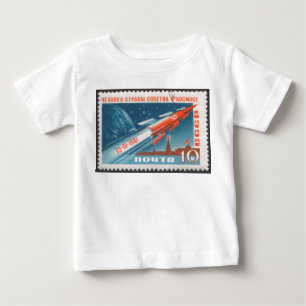 Camiseta Para Bebê Yuri Gagarin Vostok 1 é um homem de 1rua no espaço