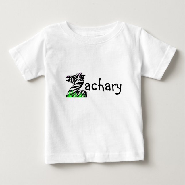 Camiseta Para Bebê Zachary (Frente)
