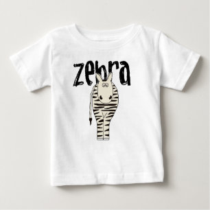 Camiseta Para Bebê Zebra