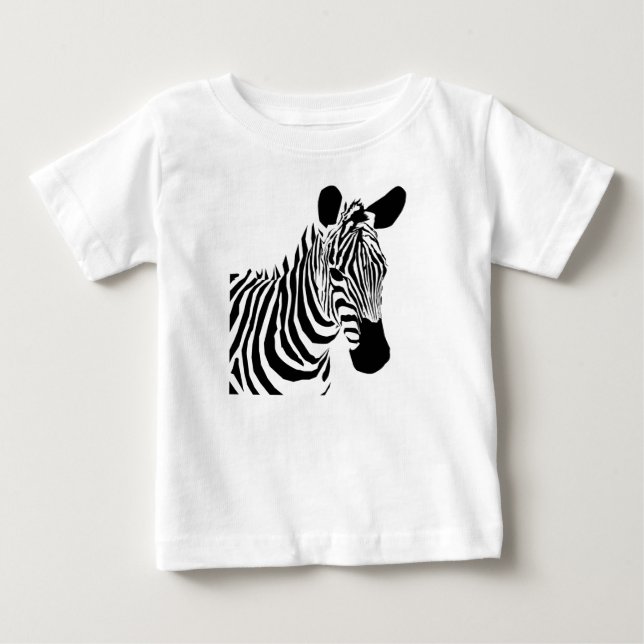 Camiseta Para Bebê Zebra (Frente)