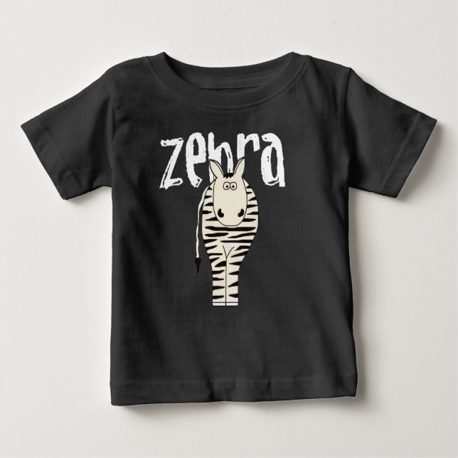 Camiseta Para Bebê Zebra (Frente)
