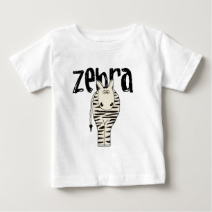 Camiseta Para Bebê Zebra